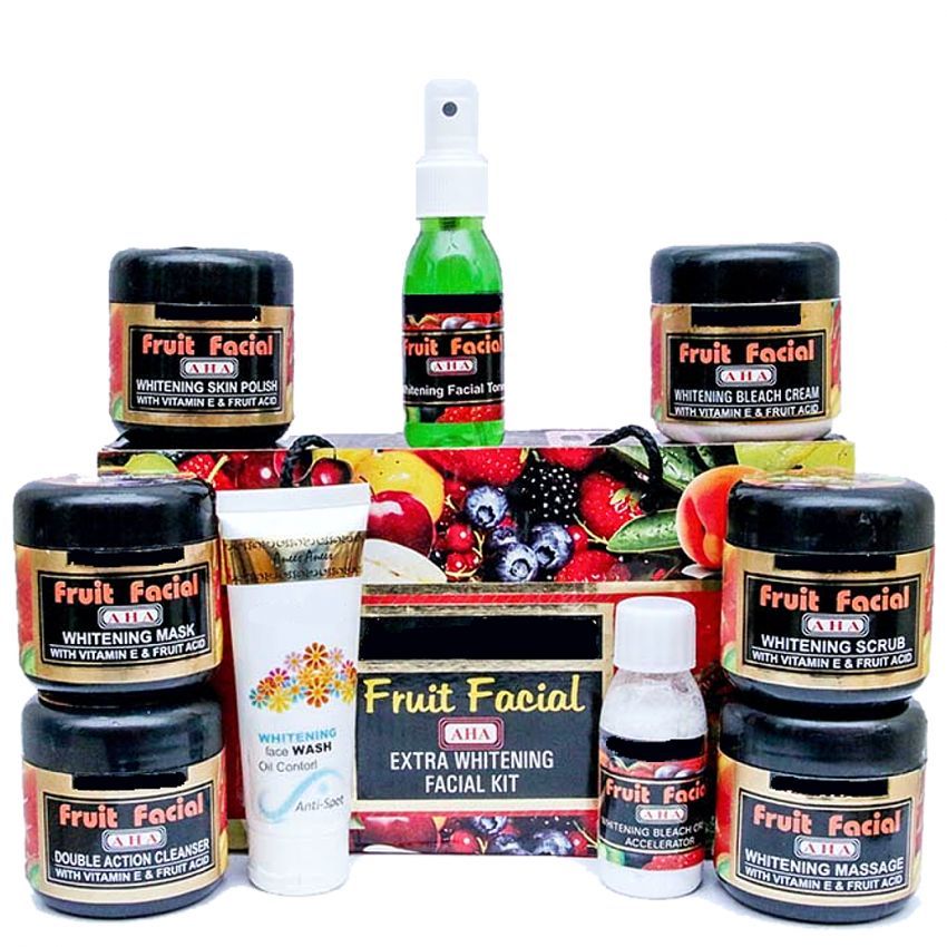 1 9 in 1 Skin Whitening Big Fruit Facial Kit - Acne Free in Pakistan